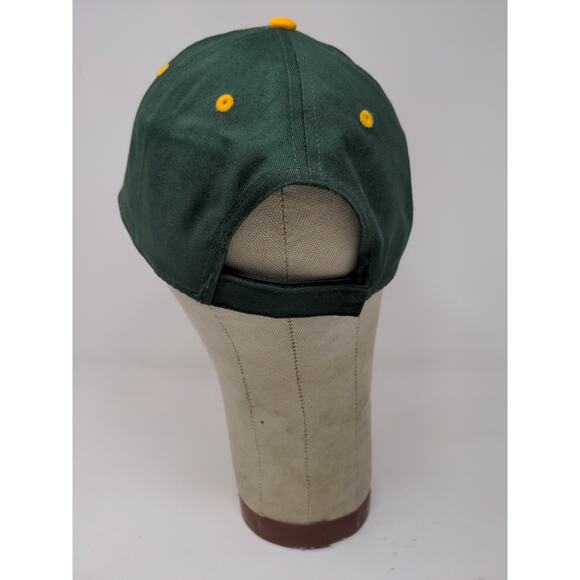 OTTO Strapback Hat Embroidered BB Logo OSFM Green Yellow Adjustable - Picture 7 of 10